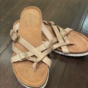 Maurice’s Women's Rose Gold Sandals size 9